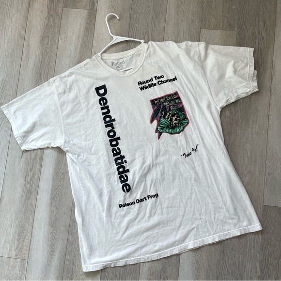 Round Two Wildlife Dendrobatidae Dart Frog Short Sleeve Tshirt White (xxlarge) - Picture 1 of 6